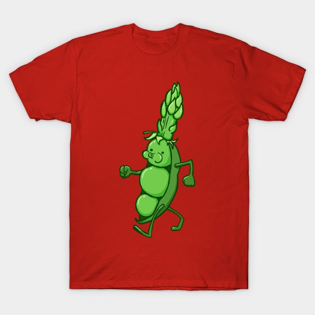 Asparagus Pee Funny Pea Pod T-Shirt by Huhnerdieb Apparel